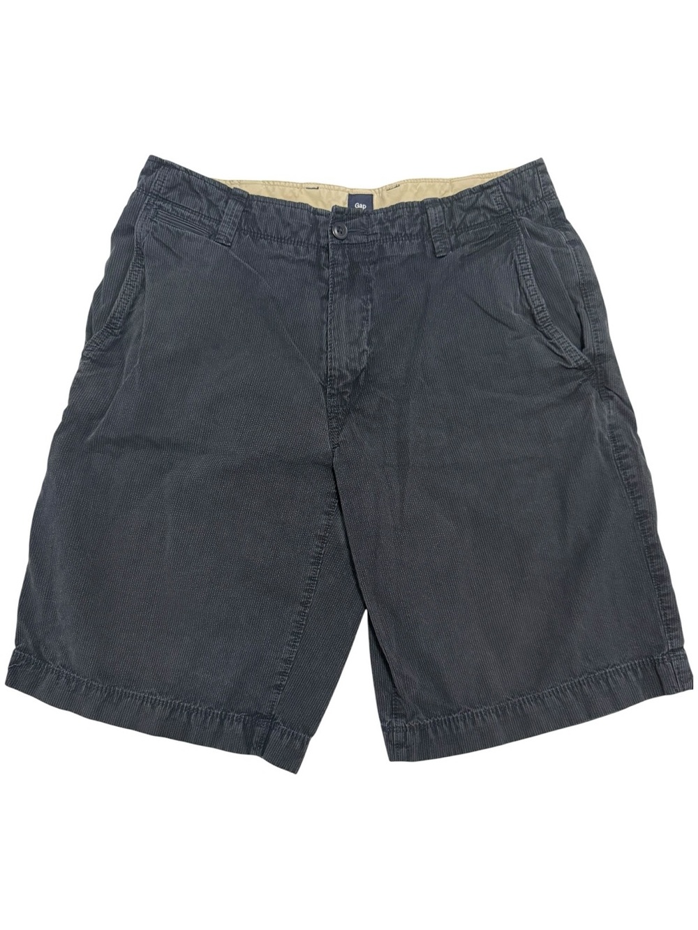 Gap Men's Navy Striped Chino Shorts Size 33
Casual Flat Front